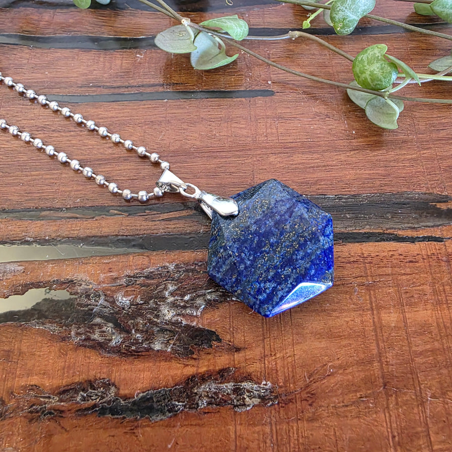 Lapis Lazuli Hexagon Pendant