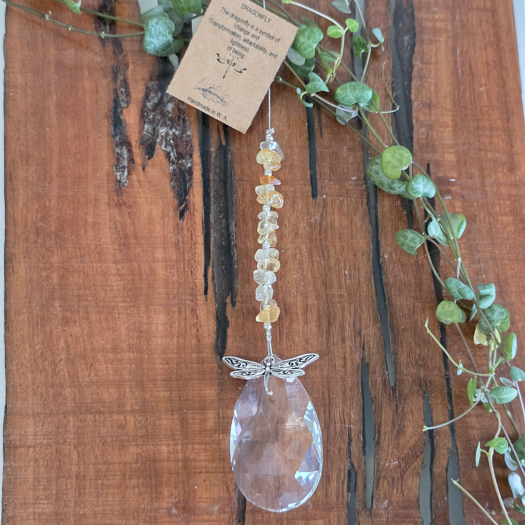 Sun Catchers - Citrine Dragonfly