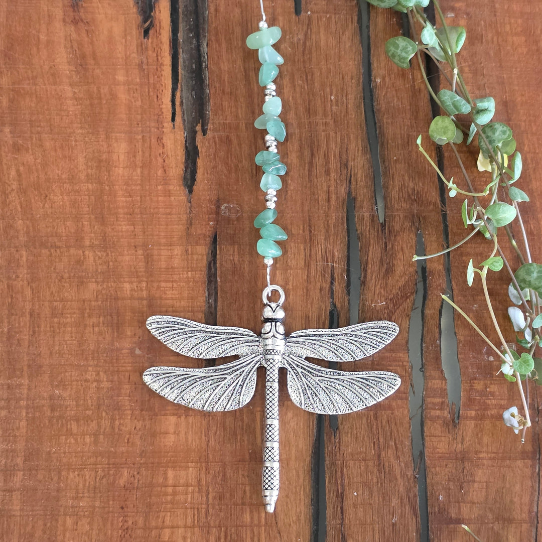Sun Catchers - Green Aventurine Dragonfly