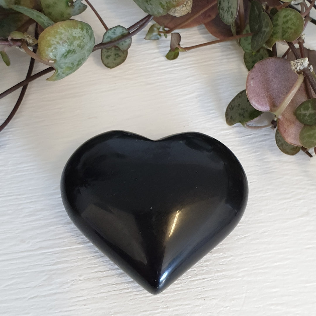 Black Obsidian - Heart 40mm