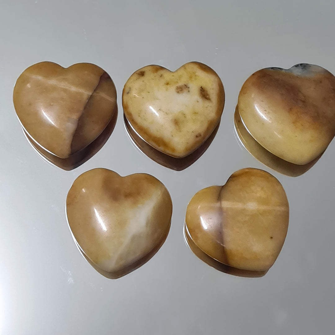 Yellow Jade - Heart