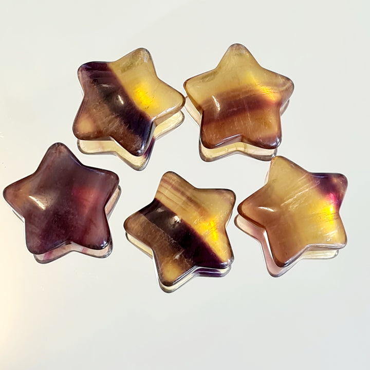 Yellow Fluorite - Stars