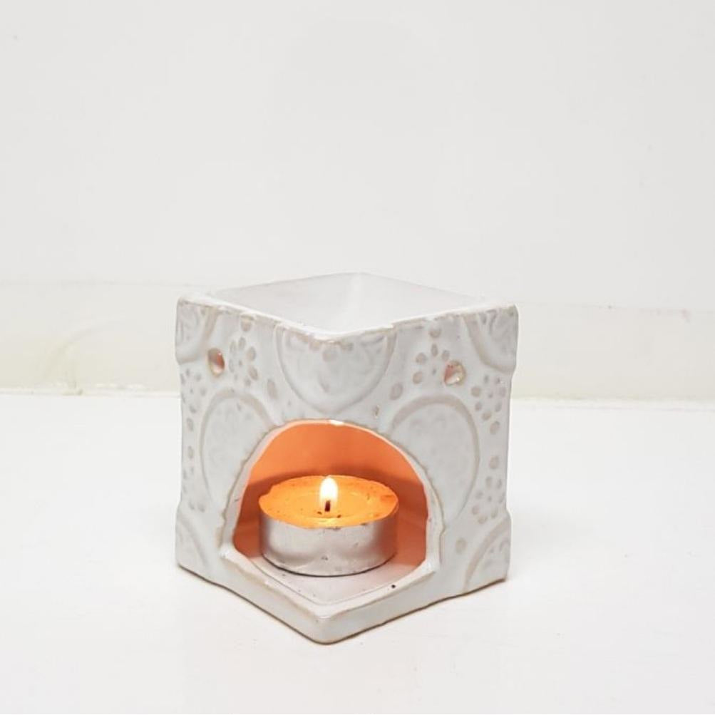 Oil Burner - White Wash