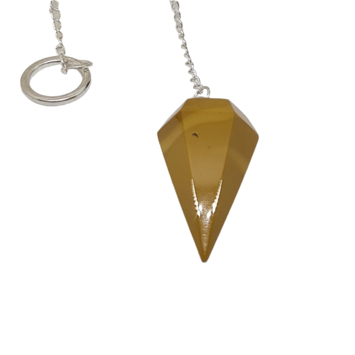 Yellow Mookaite Jasper - Pendulum