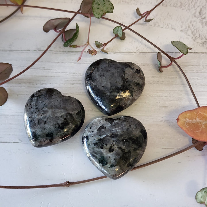 Larvikaite - Heart 30mm