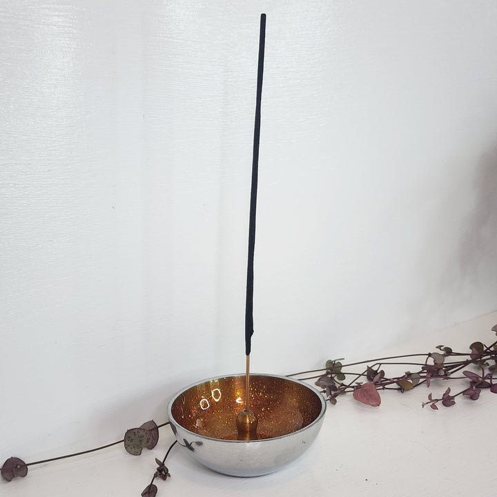 Incense Dish - Gold with Glitter