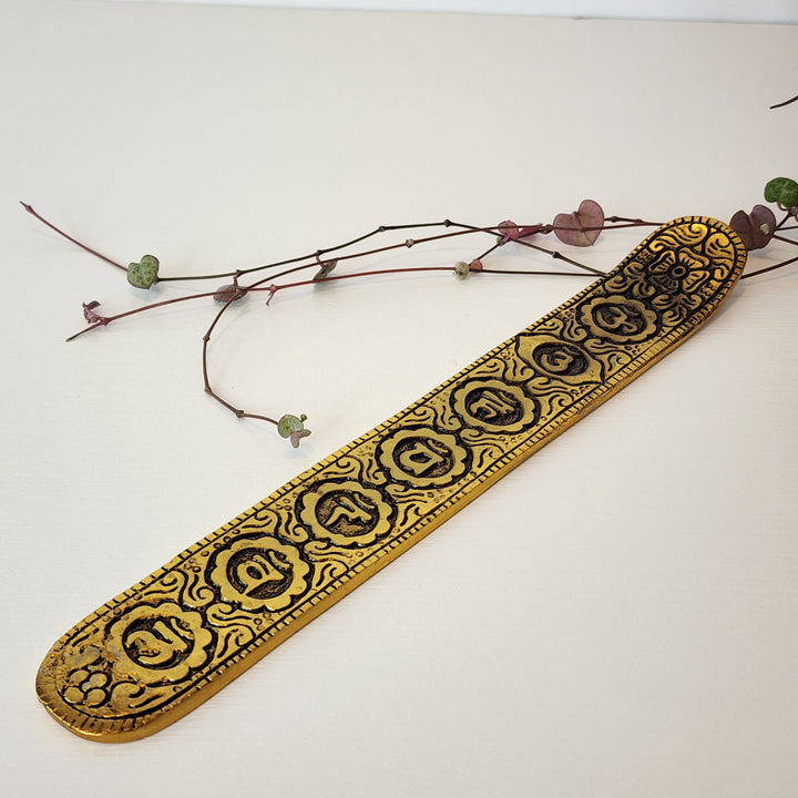 Incense Burner - Flat Ash Catcher Gold