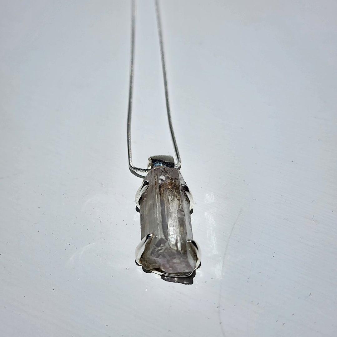 Kunzite Pendant set in 925 Sterling Silver
