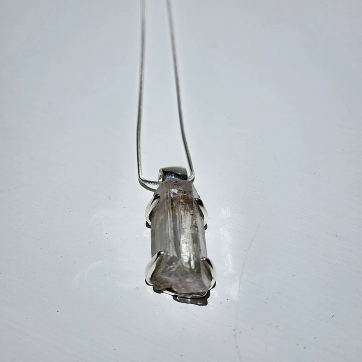 Kunzite Pendant set in 925 Sterling Silver