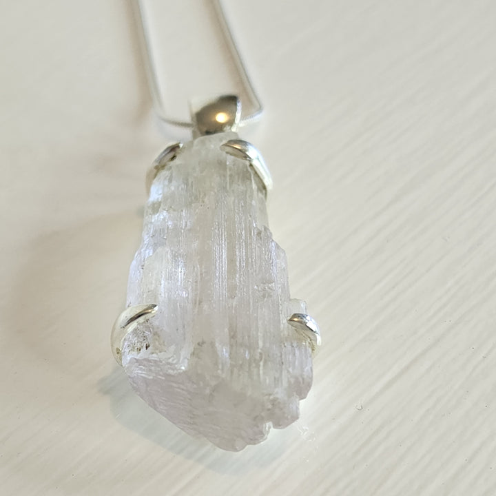 Kunzite Pendant set in 925 Sterling Silver