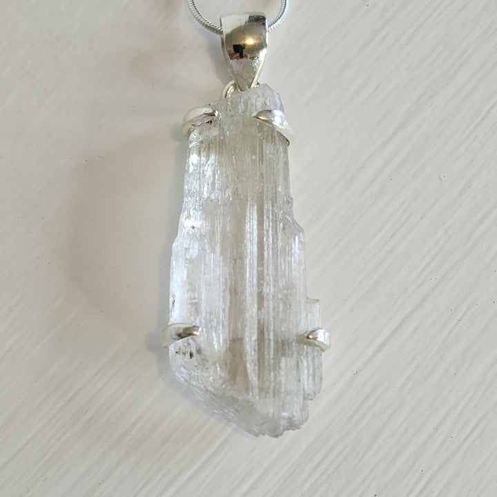 Kunzite Pendant set in 925 Sterling Silver