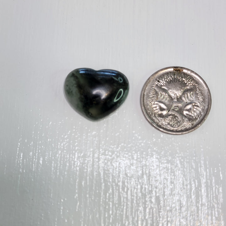 Moss Agate - Heart