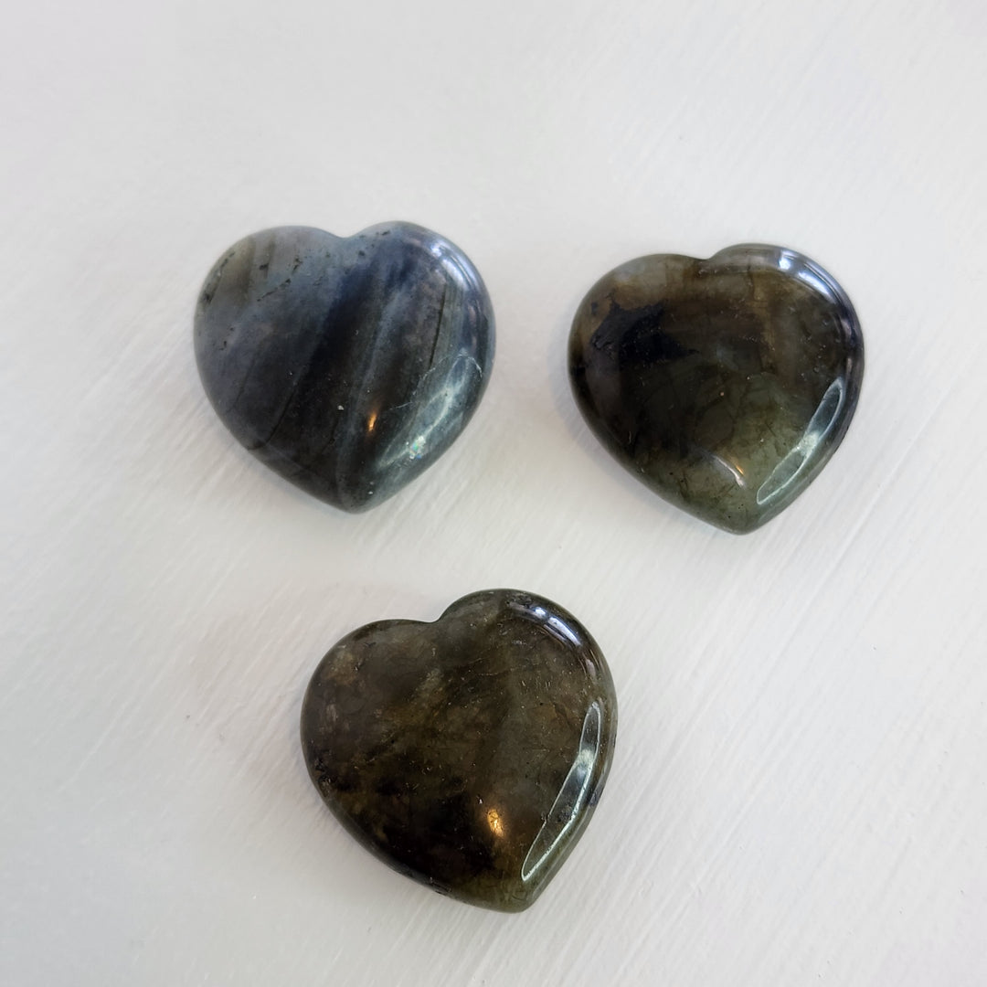 Labradorite - Heart 30mm