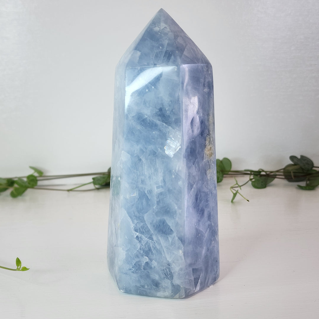 Blue Calcite - Tower